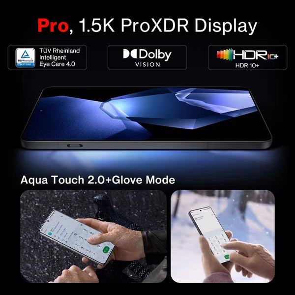 13R Global Version Smartphone 12GB 256GB Snapdragon 8 Gen 3 120Hz Display 6000Mah Battery 80W SUPERVOOC Bluetooth 5.4