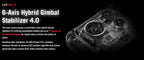 asus rog phone 9 pro 6-axis hybrid gimbal stabilizer with camera module on a black background