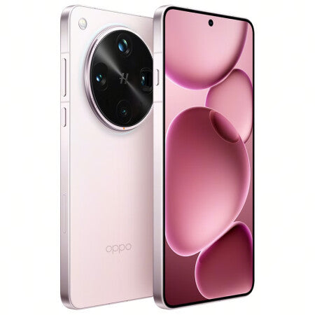 Two Oppo smartphones, one showing the back and the other the front, on a white background.