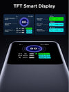 Ugreen 25000mah TFT Smart Display with digital readings on a dark background